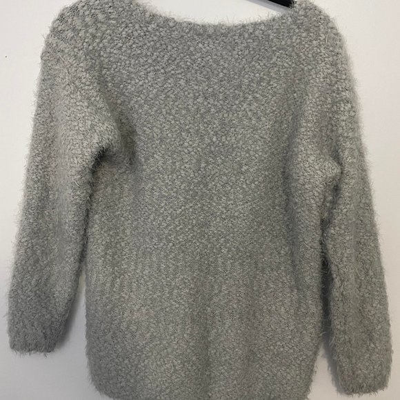 Candy Couture Cozy Grey Sweater - Picture 2 of 3